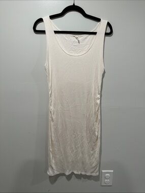 Pinkblush Cream Ribbed Tank Dress